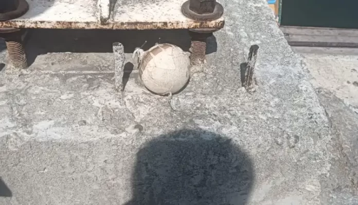 Bomb disposal squad conducting a controlled explosion near Dal Lake